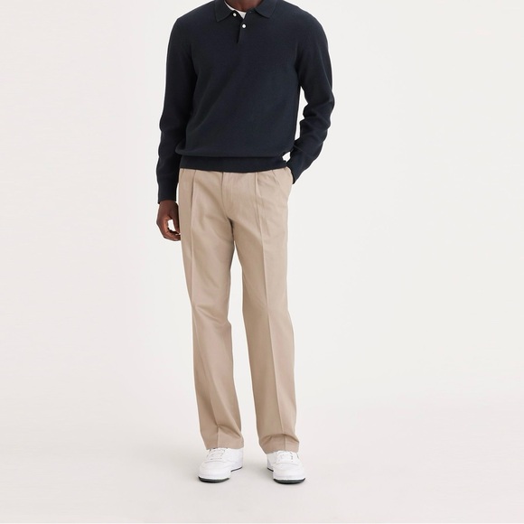 NWOT Dockers Pants Men's Size 36x32 Classic Fit D3 Pleated Flat Front Trousers - Picture 1 of 12
